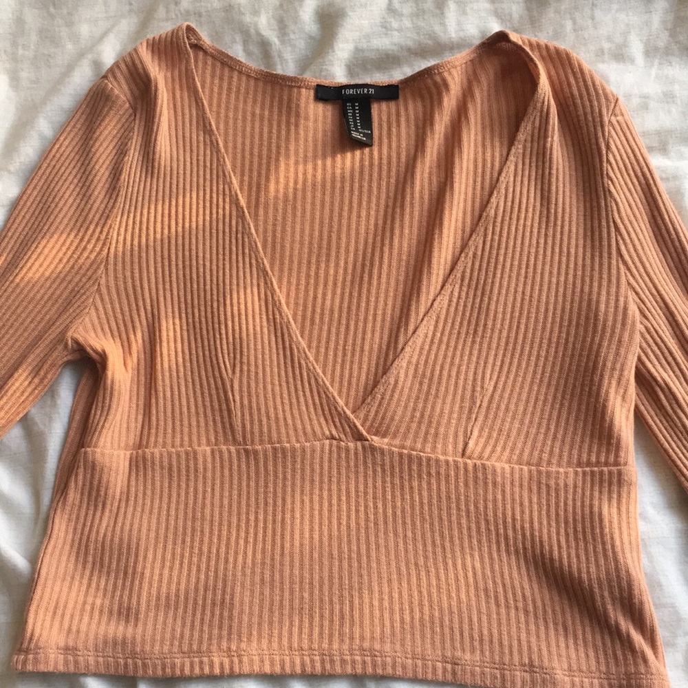 Long sleeve crop top